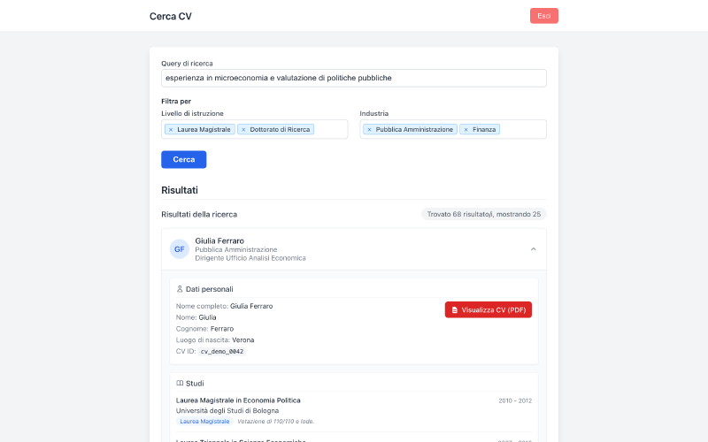 Search UI